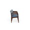 Lesro Lenox Wood 4 Seat Tandem Seating Wood Frame, Walnut, RS Rain Song Back, MD Titan Seat LW4103 - alternate 2
